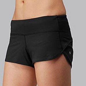Black Lululemon Speed Shorts Size 2